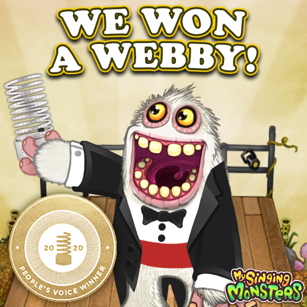 My Singing Monsters Wins a Webby